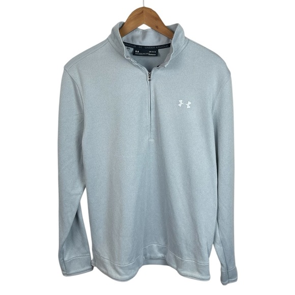 B21 Men’s Under Armour Loose Fit Cold Gear Quarter Zip Pullover Jacket L - Picture 1 of 4